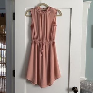 H&M peach sleeveless dress, size 2.
